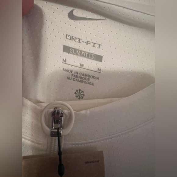 NWT | Nike White Court Dri-FIT Advantage Half Zip Tennis Top - Picture 3 of 4